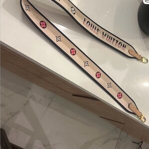 Louis Vuitton Jaquard Beige and Gold Monogram Belt